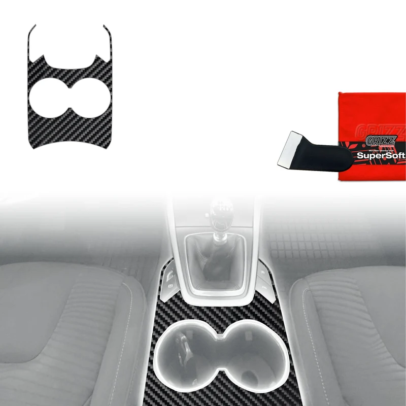 Schutzfolien Grizz Protector für Mittelkonsole - Ford S-Max MK2 (2015-2023) Carbon Optik Glanz
