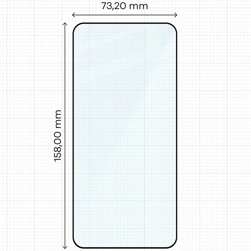 Gehärtetes Glas für Galaxy A57 5G, Bizon Glass Edge, Schwarzer Rahmen