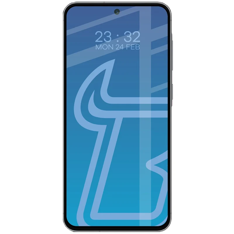 Gehärtetes Glas für Galaxy A57 5G, Bizon Glass Edge, Schwarzer Rahmen