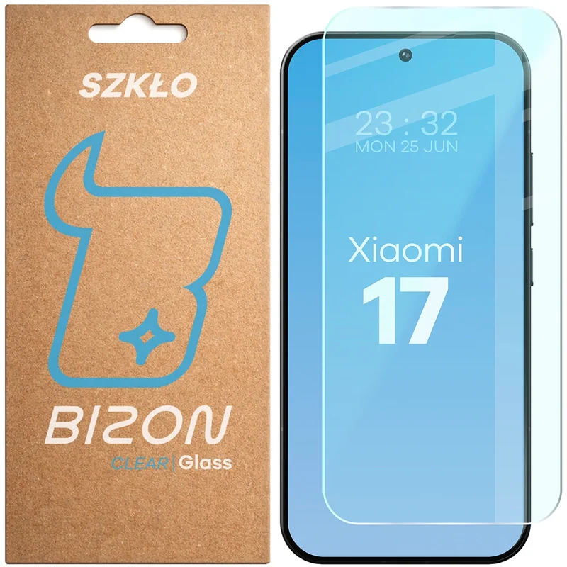Gehärtetes Glas für Xiaomi 17, Bizon Glass Clear