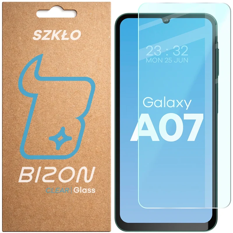 Gehärtetes Glas für Galaxy A07 4G / 5G, Bizon Glass Clear
