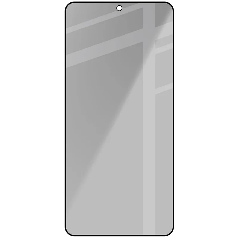 Gehärtetes Glas mit Privatschutzfilter für Galaxy S26, Bizon Glass Edge Shadow, getönt mit schwarzer Rahmen