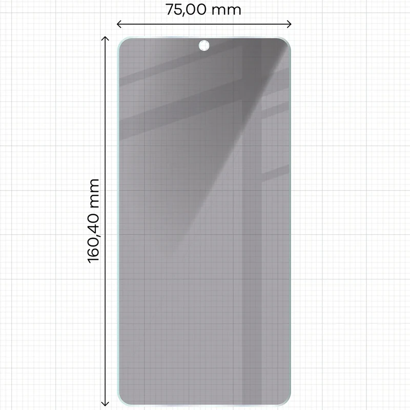 Gehärtetes Glas mit Privatschutzfilter für Galaxy S26 Ultra, Bizon Glass Clear Shadow, getönt