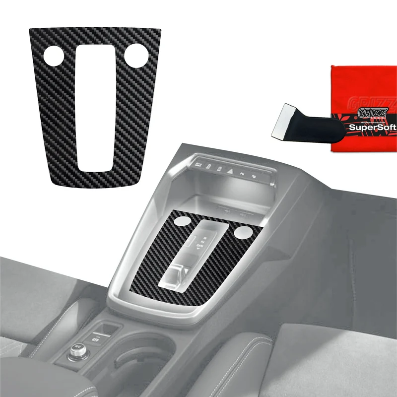Schutzfolien Grizz Protector für Mittelkonsole - Audi A3 8Y (2020-2024) Carbon Optik Glanz