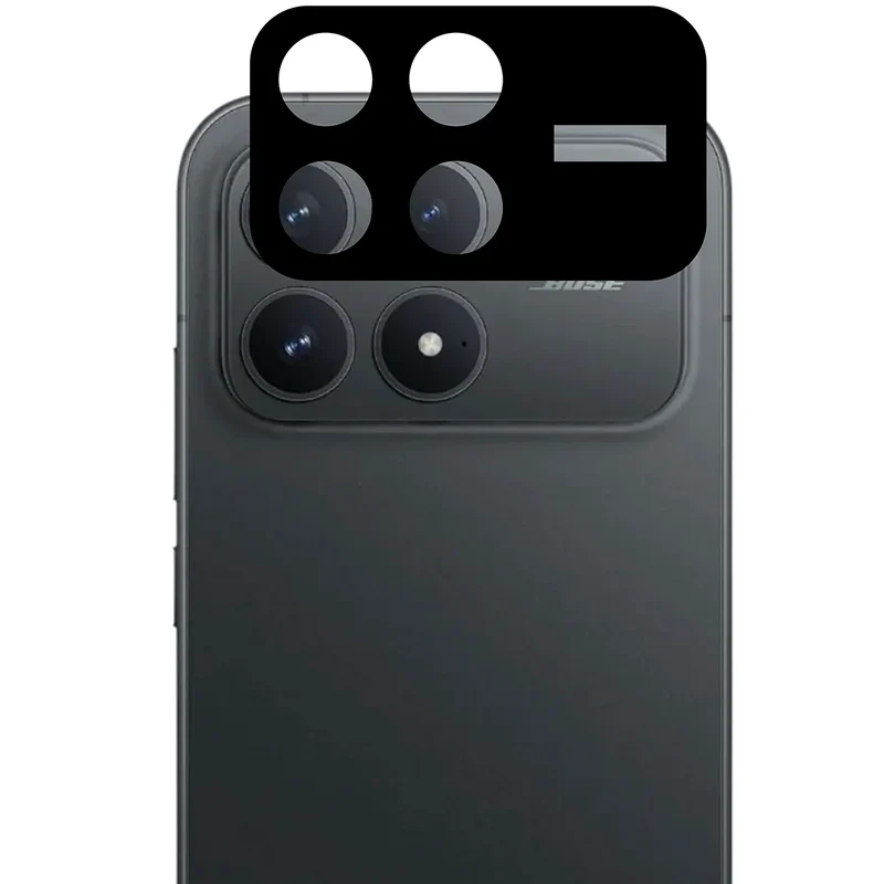 Gehärtetes Glas - 2 Stück + Kameraschutz für Xiaomi POCO F8 Pro, Bizon Glass Edge Pack, Schwarz