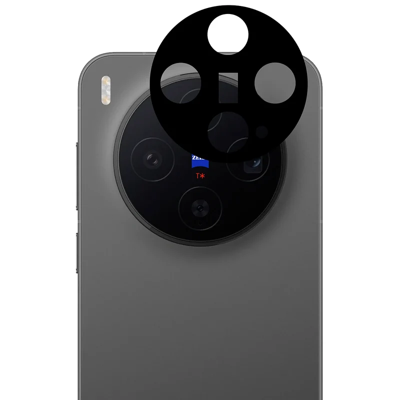 Gehärtetes Glas - 2 Stück + Kameraschutz für Vivo X300, Bizon Glass Edge Pack, Schwarz