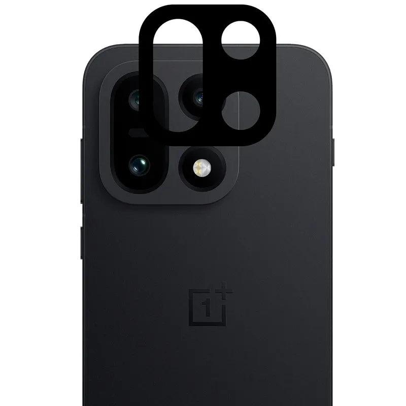 Gehärtetes Glas - 2 Stück + Kameraschutz für OnePlus 15, Bizon Glass Edge Pack, Schwarz