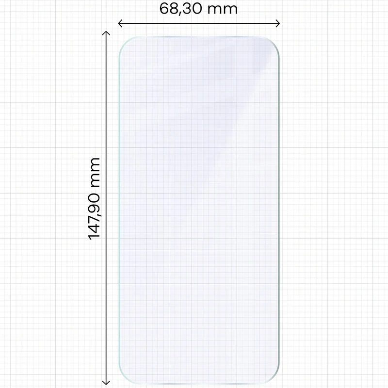 Flexibles Hybridglas für Vivo X200 FE, Bizon Hybrid Mule Duo, 2 Stück