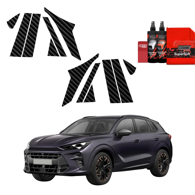 12in1 Kohlenstoff Schutzfolie Grizz Protector für A-B-C-Säule - Cupra Terramar (2024-2026)