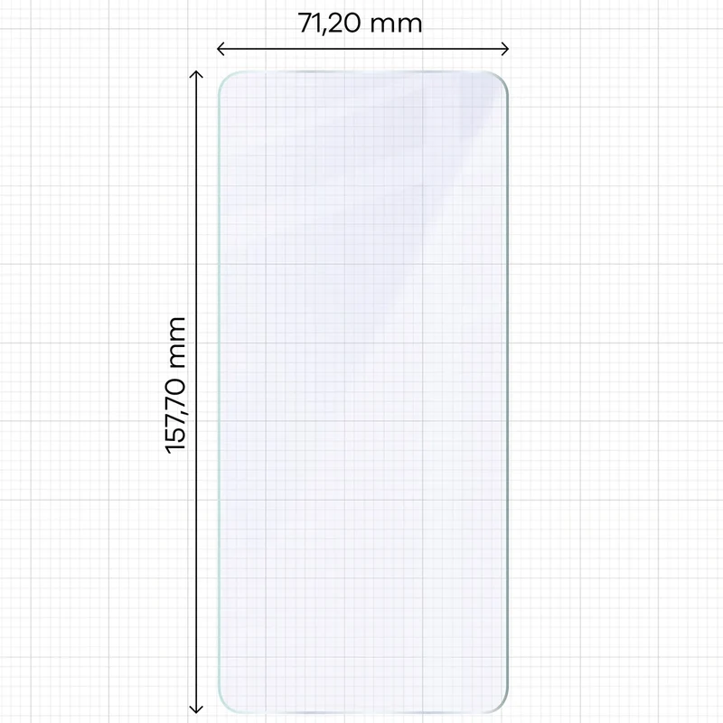 Flexibles Hybridglas für Vivo V60 Lite 5G, Bizon Hybrid Mule Duo, 2 Stück