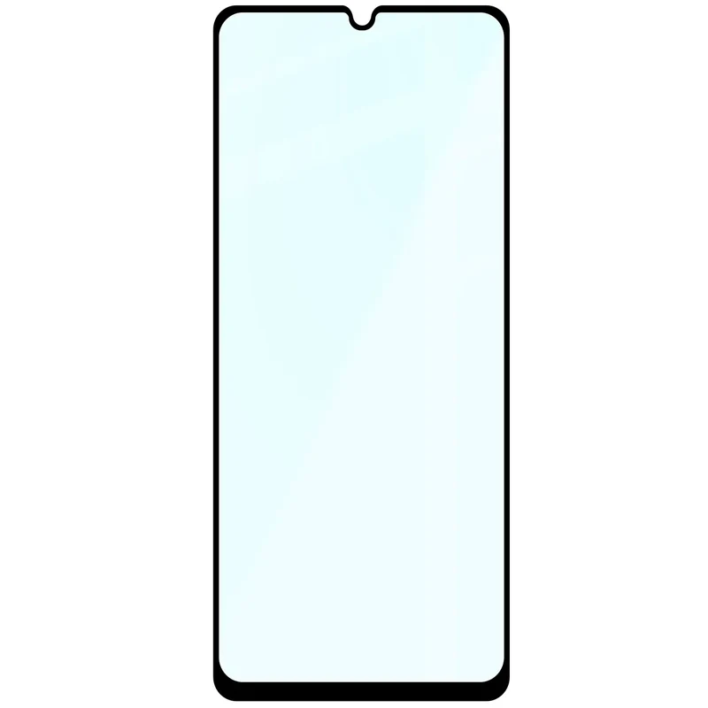 Gehärtetes Glas für Galaxy A07 4G / 5G, Bizon Glass Edge, Schwarzer Rahmen
