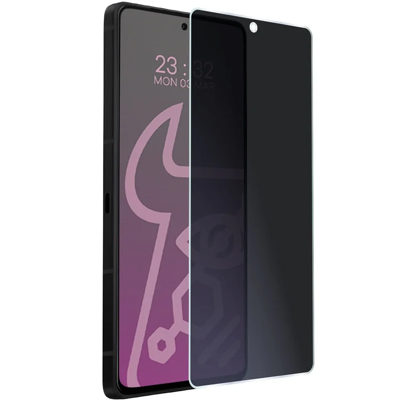Hybridglas mit Privatschutzfilter für Asus ROG Phone 9 Pro, Bizon Hybrid Shadow, Matt