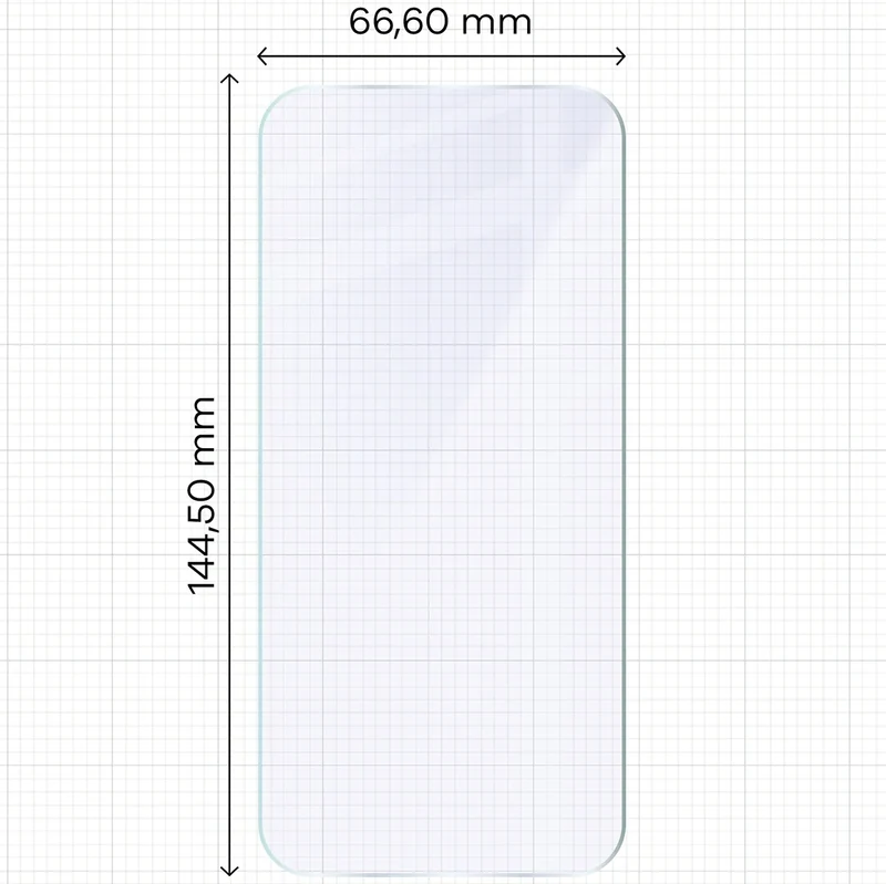 Flexibles Hybridglas für iPhone 16 Pro, Bizon Hybrid Mule Duo, 2 Stück