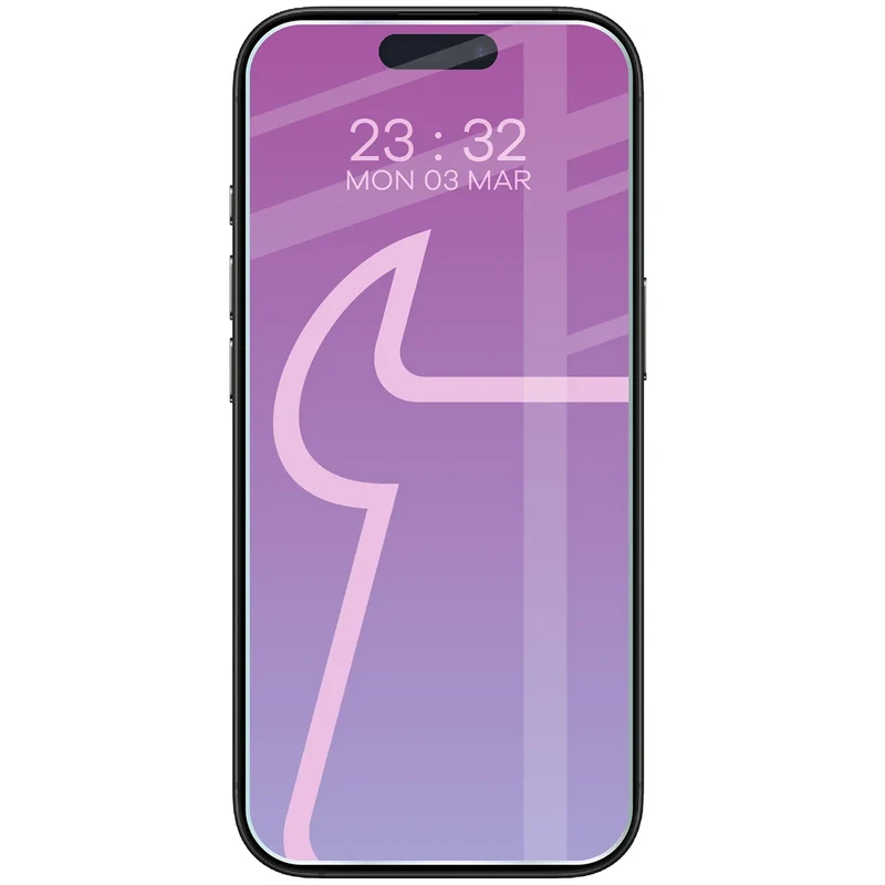 Flexibles Hybridglas für iPhone 16 Pro, Bizon Hybrid Mule Duo, 2 Stück