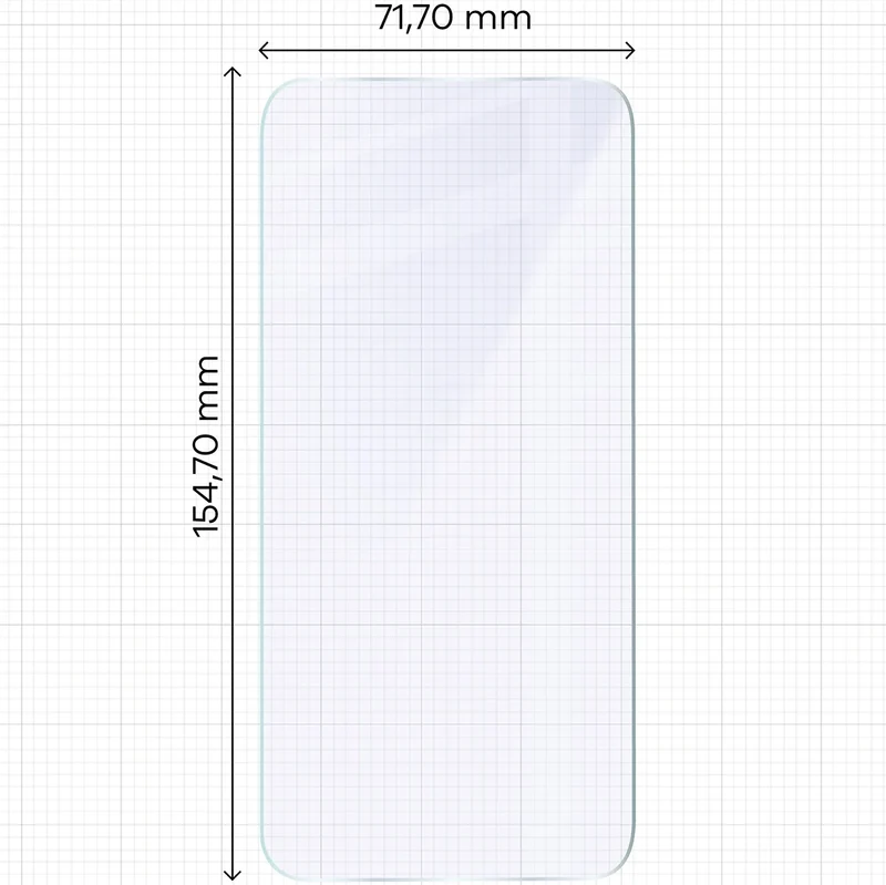 Flexibles Hybridglas für iPhone 15 Pro Max, Bizon Hybrid Mule Duo, 2 Stück