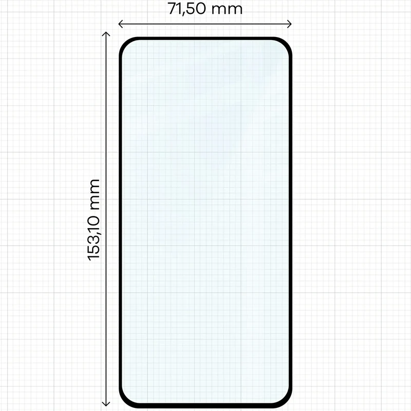Gehärtetes Glas für Galaxy S23 FE, Bizon Glass Edge Duo, Schwarzer Rahmen, 2 Stück