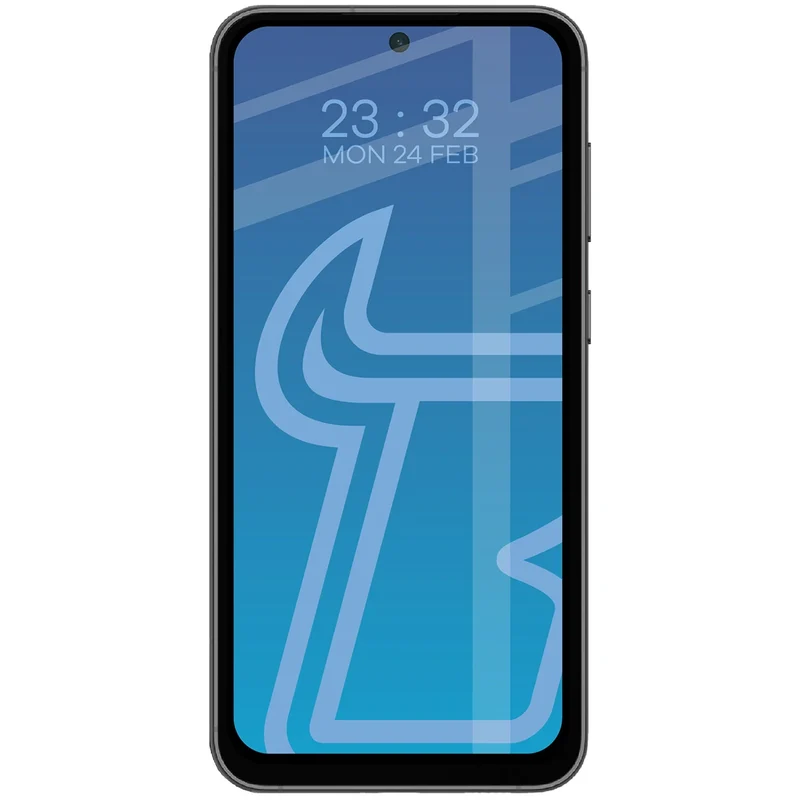 Gehärtetes Glas für Galaxy S23 FE, Bizon Glass Edge Duo, Schwarzer Rahmen, 2 Stück