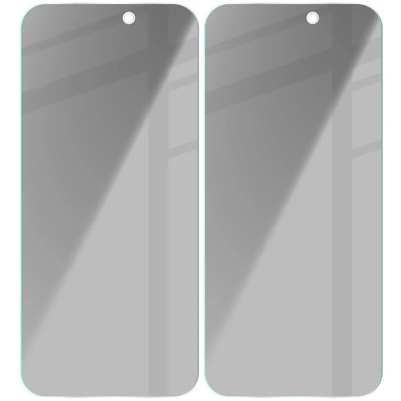 Gehärtetes Glas mit Privatschutzfilter für iPhone 17 / 17 Pro / 16 Pro, Bizon Glass Clear Shadow Duo, getönt, 2 Stück