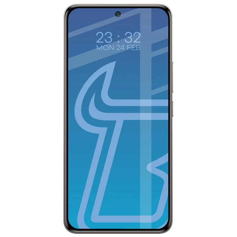 Gehärtetes Glas für Xiaomi Redmi Note 15 Pro 5G, Bizon Glass Edge, Schwarzer Rahmen