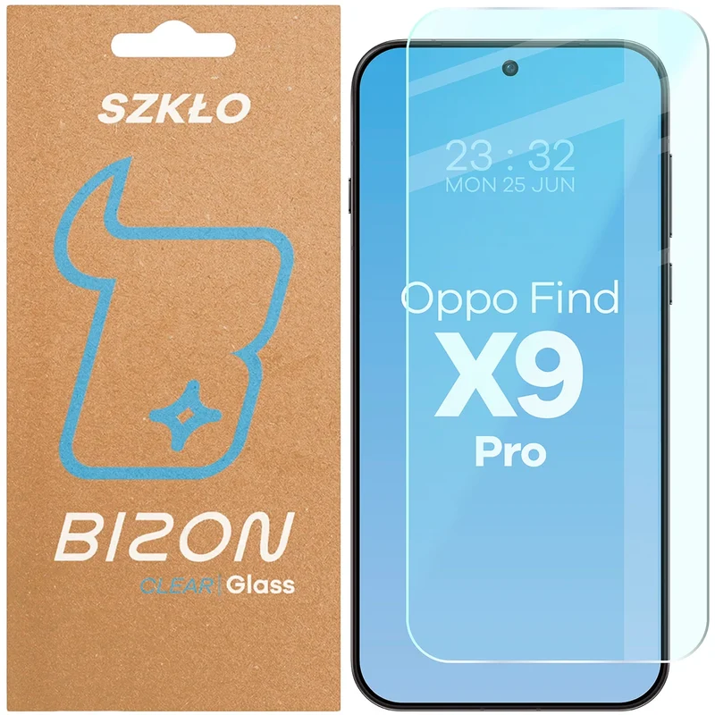 Gehärtetes Glas für Oppo Find X9 Pro, Bizon Glass Clear