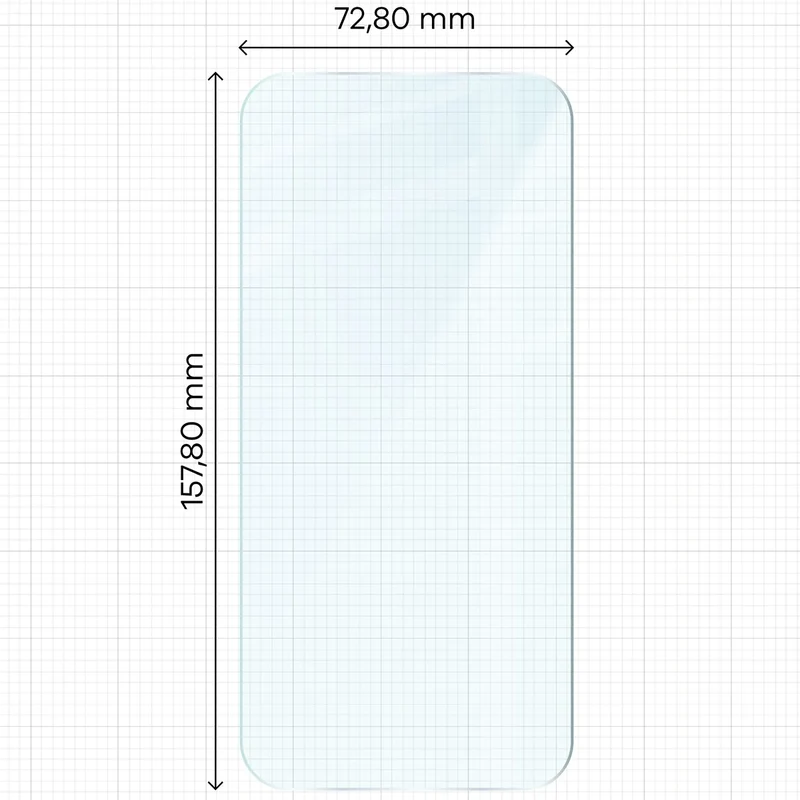 Gehärtetes Glas für Oppo Find X9 Pro, Bizon Glass Clear