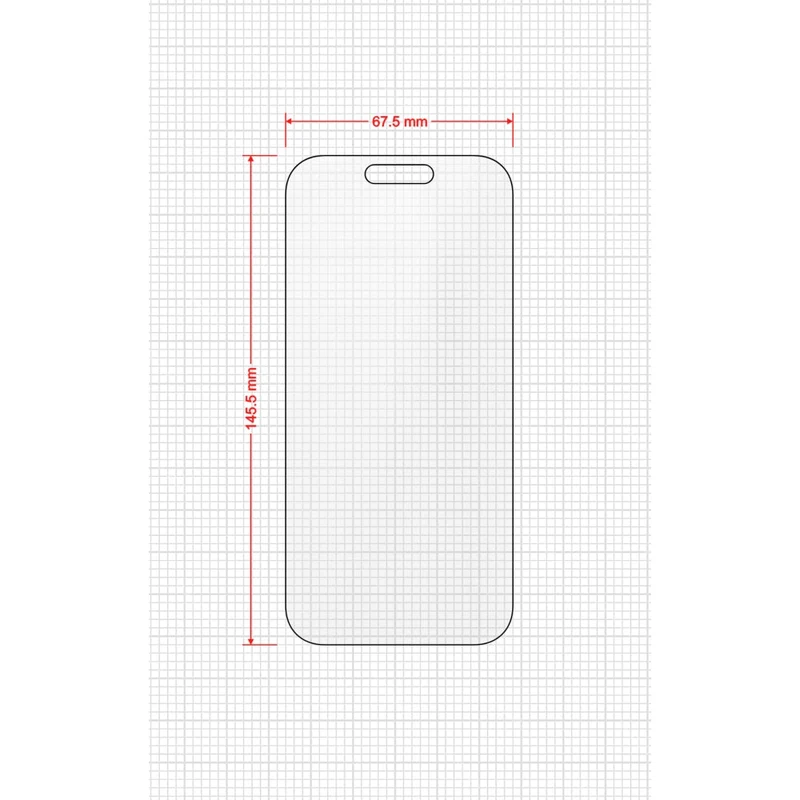 Matte Bildschirmfolie für iPhone 17 Pro, Grizz MatteScreen Easy mit Applikator, 2 Stück