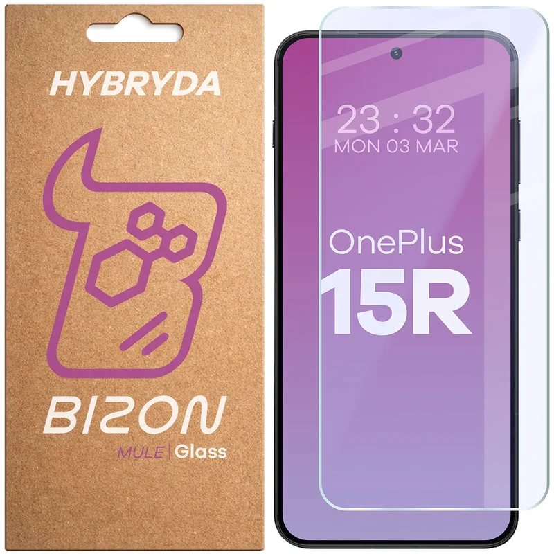 Flexibles Hybridglas für OnePlus 15R, Bizon Hybrid Mule