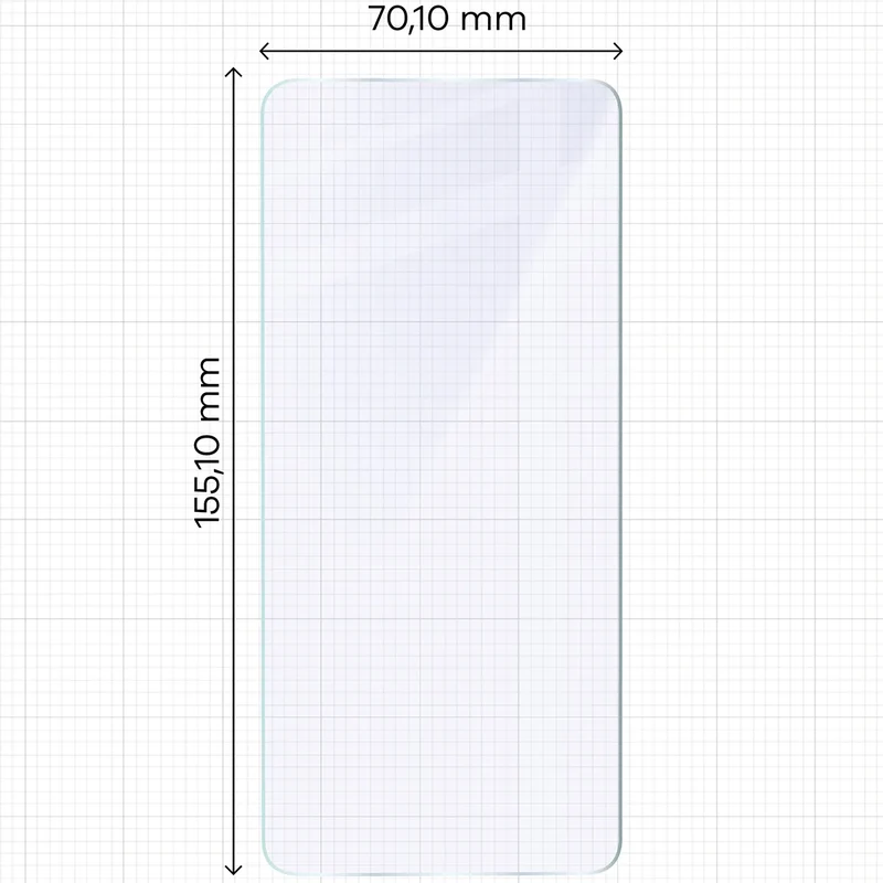 Flexibles Hybridglas für Xiaomi POCO X7 Pro, Bizon Hybrid Mule Duo, 2 Stück
