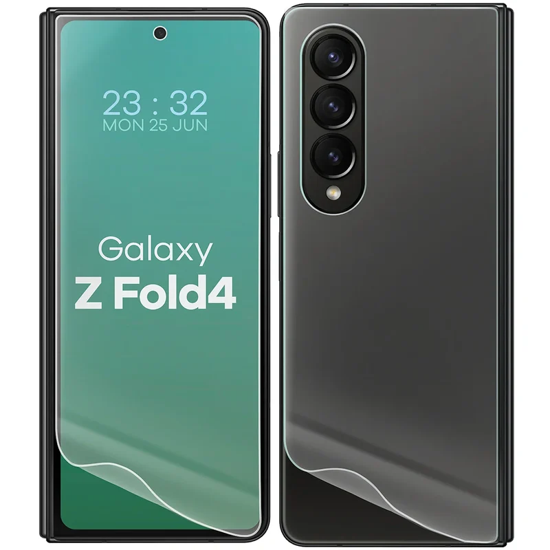 Hydrogel Folie für Display und Rückseite Bizon Film Hydrogel Pack für Galaxy Z Fold4, 2 Stück