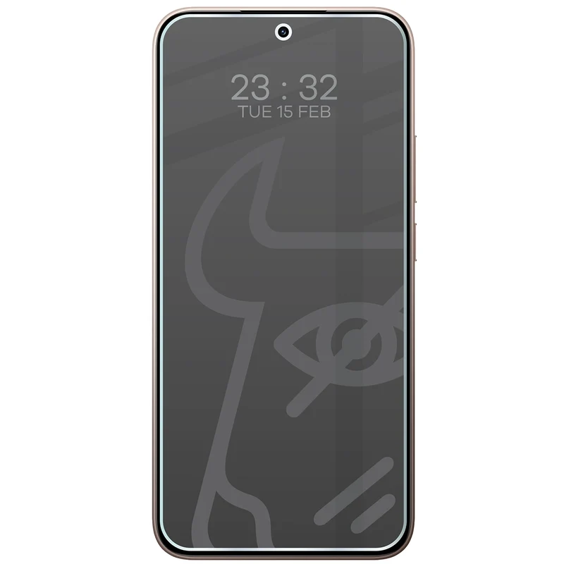 Hybridglas mit Privatschutzfilter für Xiaomi 15T, Bizon Hybrid Shadow, Matt