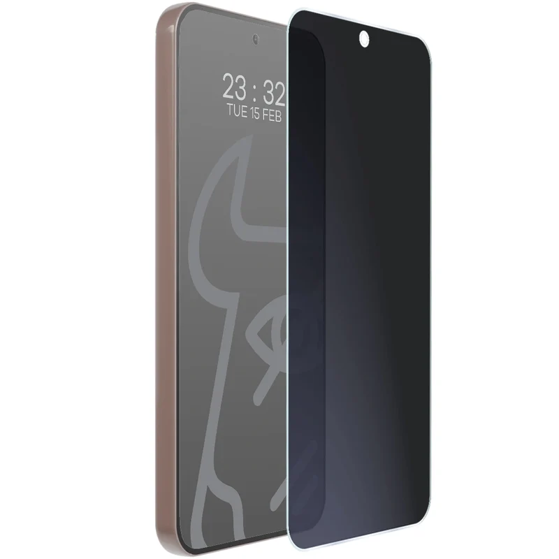 Hybridglas mit Privatschutzfilter für Xiaomi 15T, Bizon Hybrid Shadow, Matt