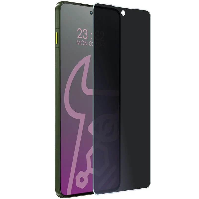 Hybridglas mit Privatschutzfilter für Motorola Edge 70, Bizon Hybrid Shadow, Matt