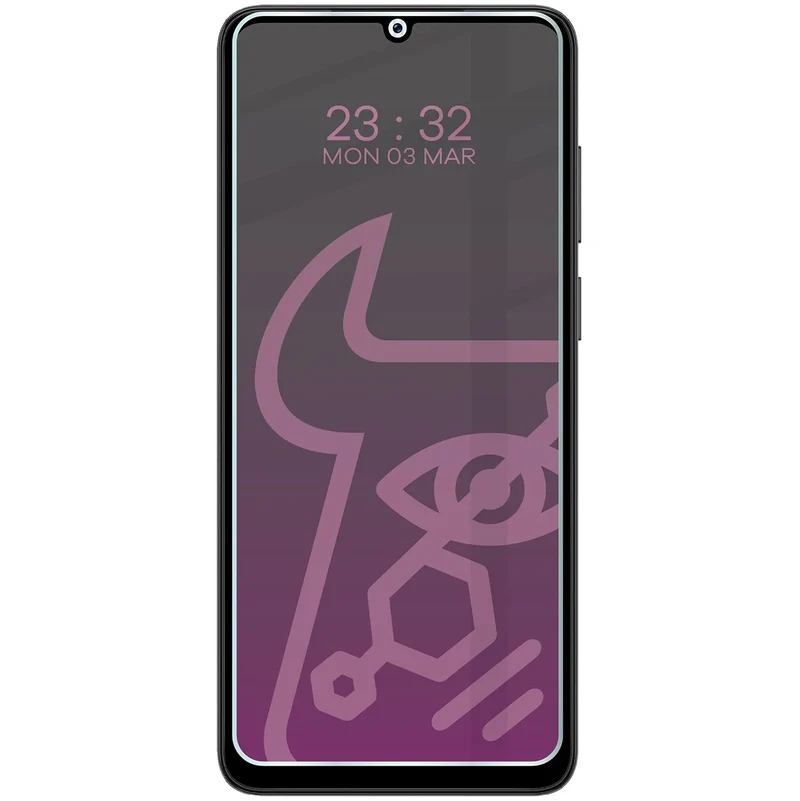 Hybridglas mit Privatschutzfilter für Honor X5c Plus, Bizon Hybrid Shadow, Matt
