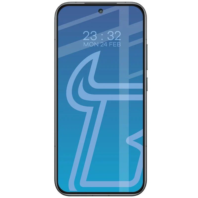 Gehärtetes Glas für Xiaomi POCO F8 Pro, Bizon Glass Edge, Schwarzer Rahmen