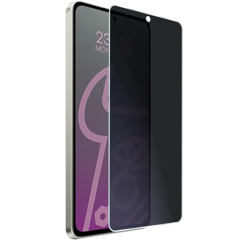 Hybridglas mit Privatschutzfilter für Xiaomi Poco M7 Pro 5G, Bizon Hybrid Shadow, Matt