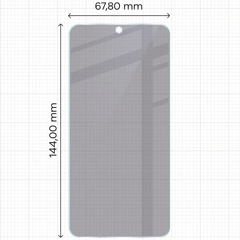 Hybridglas mit Privatschutzfilter für Galaxy S24, Bizon Hybrid Shadow, Matt