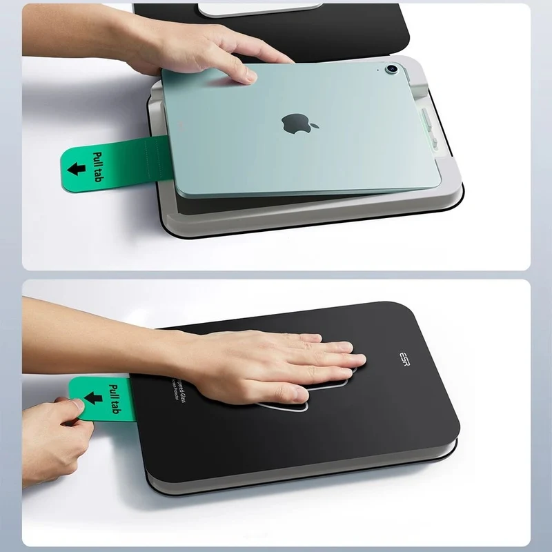 Gehärtetes Glas mit Positionierrahmen für iPad Pro 11" M5 2025 / M4 2024, ESR UltraFit Tempered Glass, 2 Stück