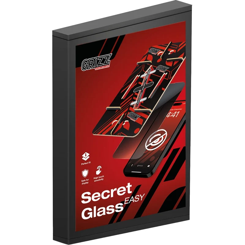 Hybrides Sichtschutzglas für iPhone 17, Grizz SecretGlass Easy mit Applikator, 2 Stück, Matt