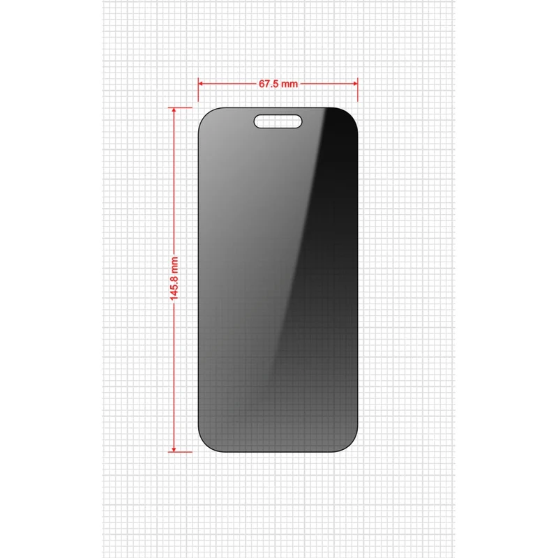 Hybrides Sichtschutzglas für iPhone 17, Grizz SecretGlass Easy mit Applikator, 2 Stück, Matt