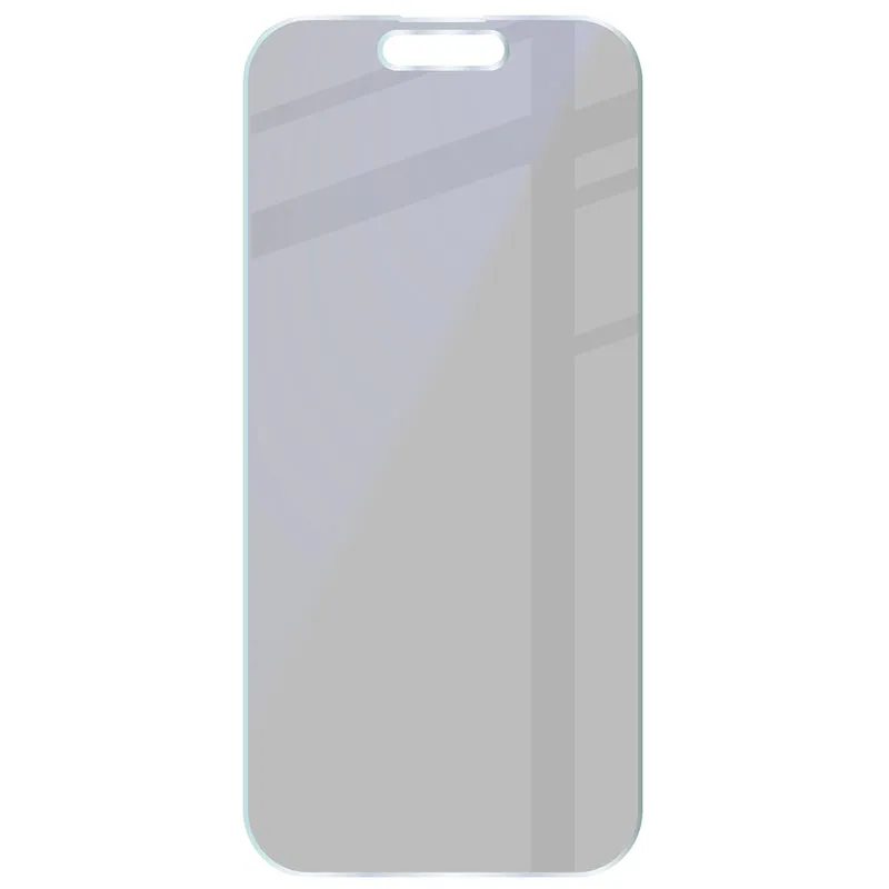 Hybridglas mit Privatschutzfilter für iPhone 15, Bizon Hybrid Shadow, Matt
