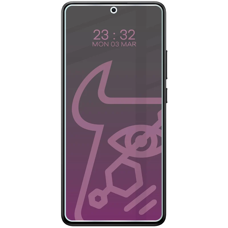 Hybridglas mit Privatschutzfilter für Xiaomi Poco X7 Pro, Bizon Hybrid Shadow, Matt