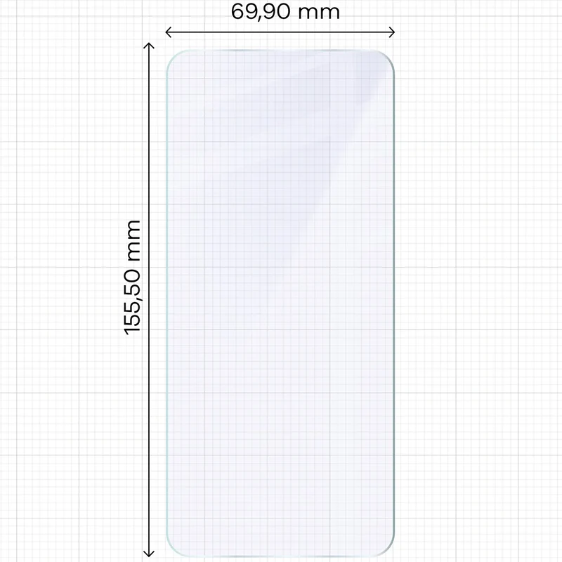 Flexibles Hybridglas für Realme 14 Pro Plus 5G, Bizon Hybrid Mule Duo, 2 Stück