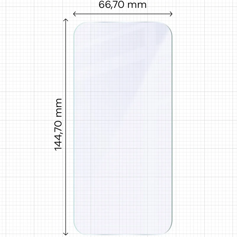 Flexibles Hybridglas für iPhone 17, Bizon Hybrid Mule Duo, 2 Stück
