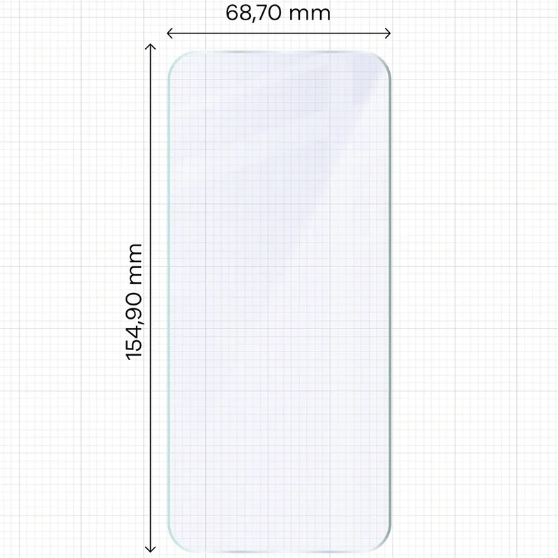 Flexibles Hybridglas für Honor Magic8 Pro, Bizon Hybrid Mule