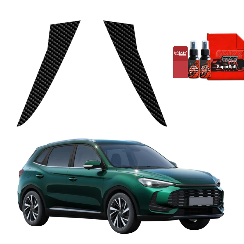 2in1 Kohlenstoff Schutzfolie Grizz Protector für C-Säule - MG ZS Hybrid+ (2024-2026)