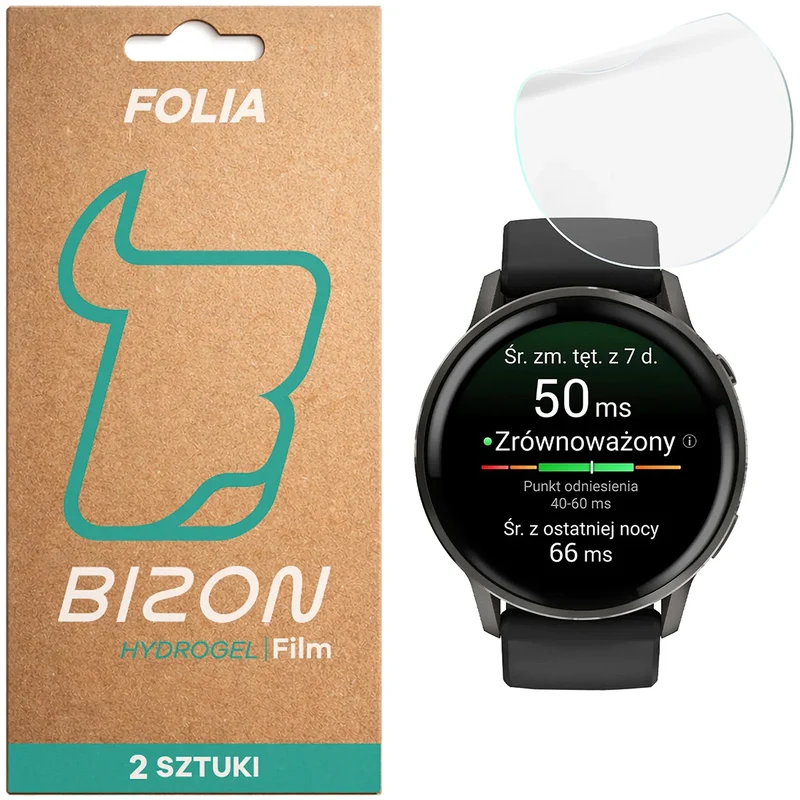 Hydrogel Folie für den Bildschirm für Garmin Venu 4 41 mm, Bizon Watch Film Hydrogel Duo, 2 Stück