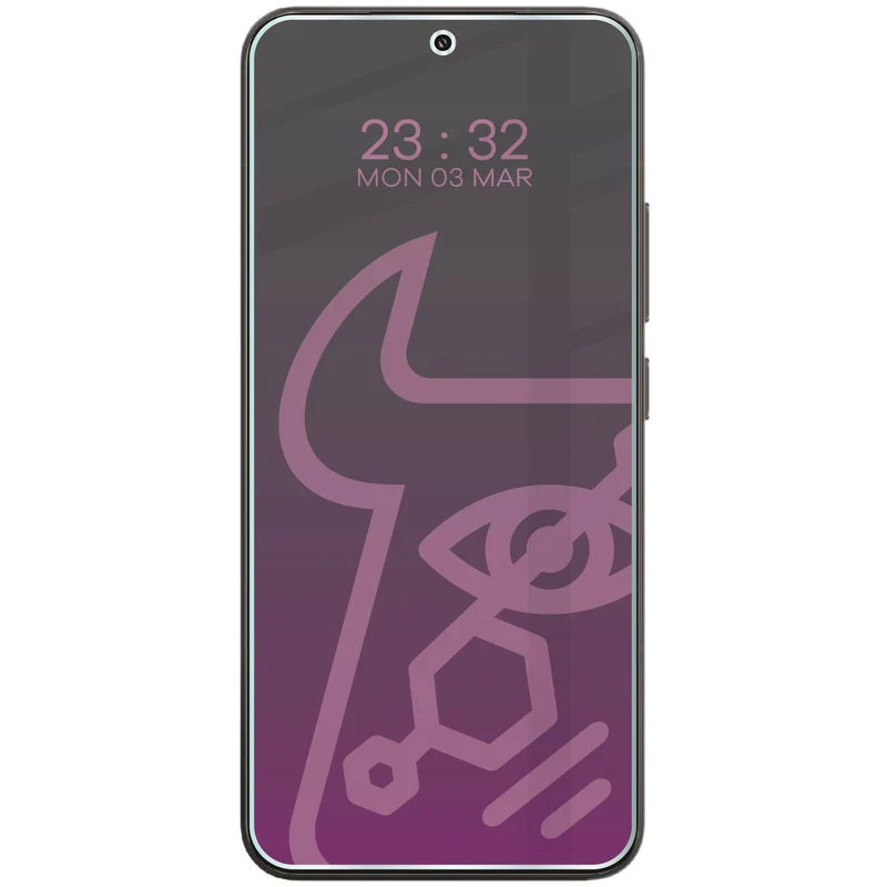 Hybridglas mit Privatschutzfilter für Xiaomi 15, Bizon Hybrid Shadow, Matt