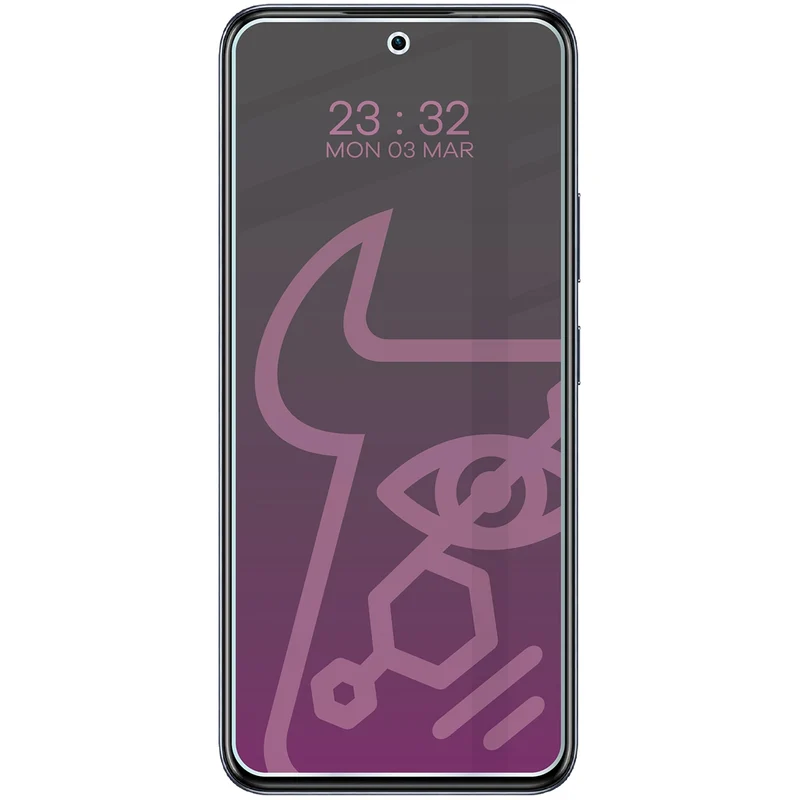Hybridglas mit Privatschutzfilter für Infinix Hot 50 Pro 4G, Bizon Hybrid Shadow, Matt