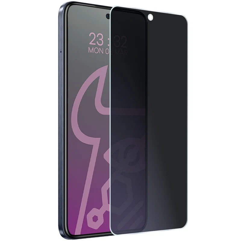Hybridglas mit Privatschutzfilter für Infinix Hot 50 Pro 4G, Bizon Hybrid Shadow, Matt