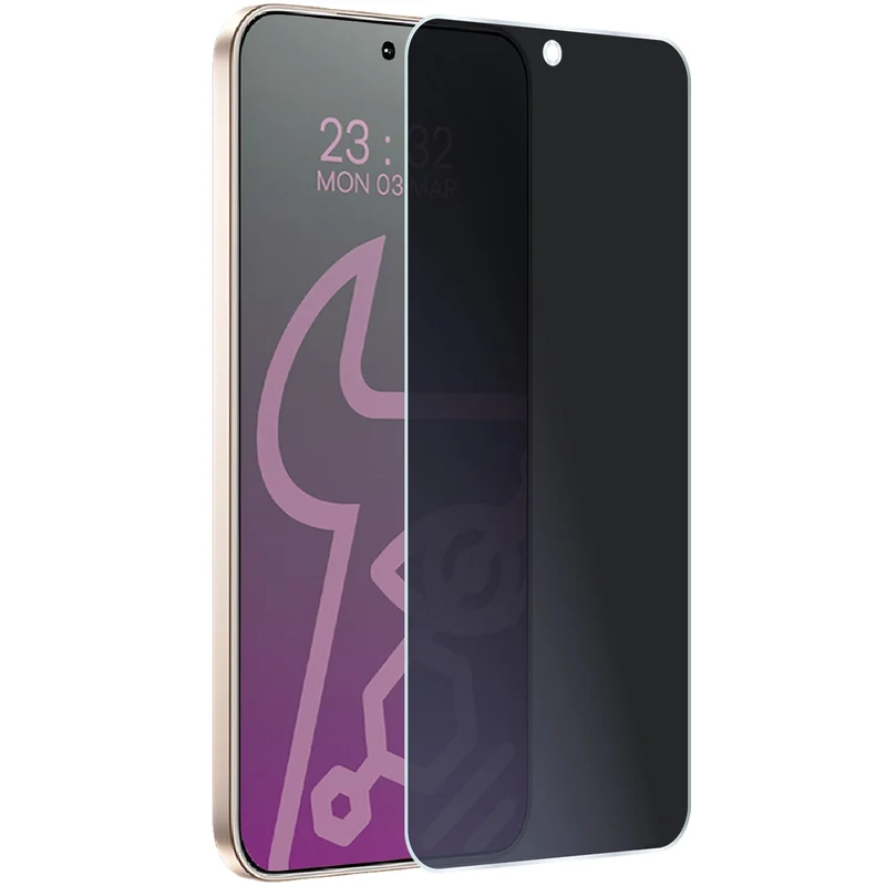 Hybridglas mit Privatschutzfilter für Honor 400 5G, Bizon Hybrid Shadow, Matt